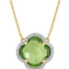 COLLIER VICTORIA DIAMANTS PERIDOT + DIAMANTS OR JAUNE