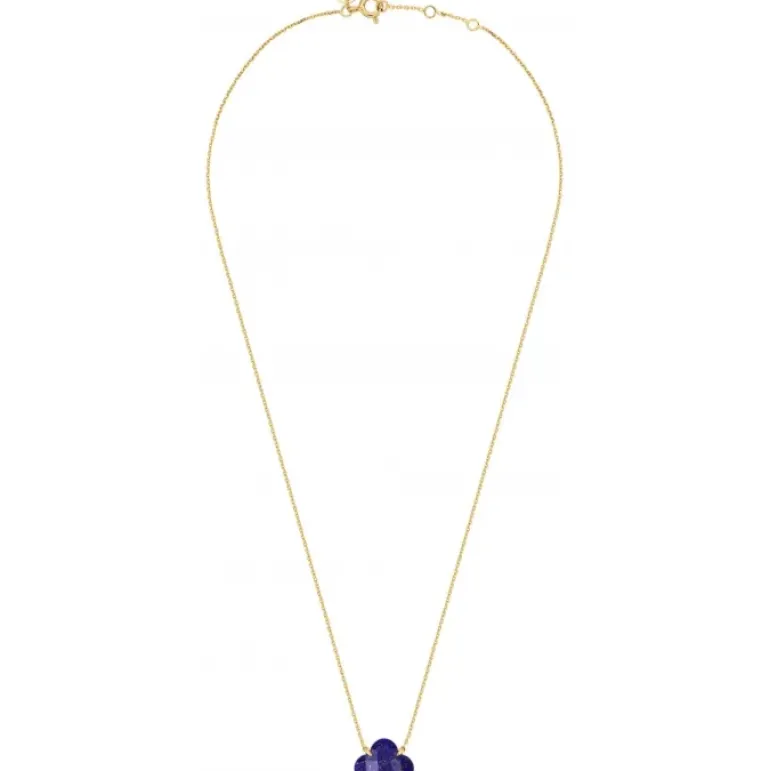 COLLIER VICTORIA LAPIS LAZULI OR JAUNE