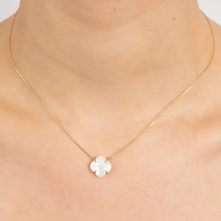 COLLIER VICTORIA NACRE BLANCHE OR JAUNE