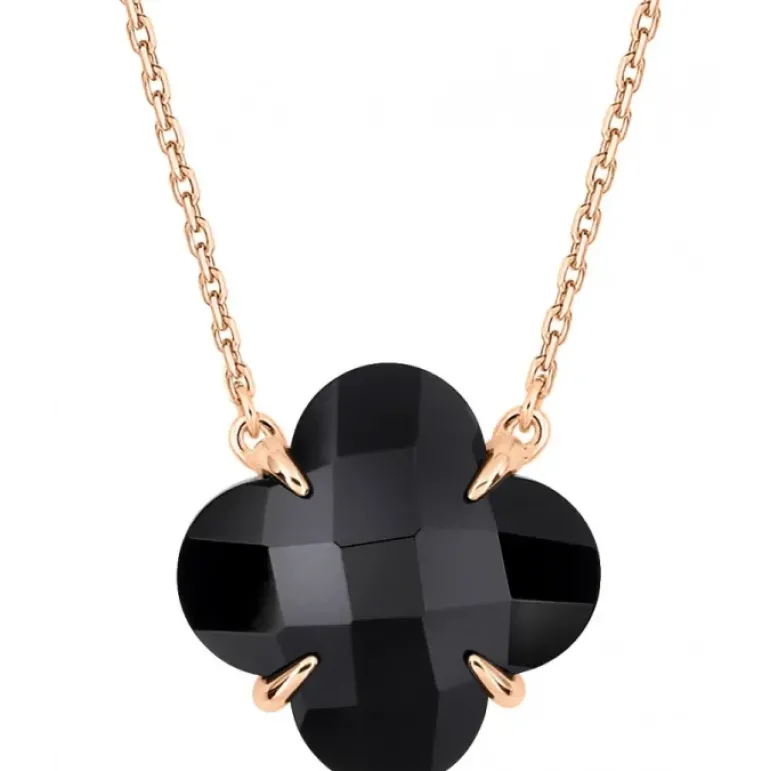 COLLIER VICTORIA ONYX OR ROSE