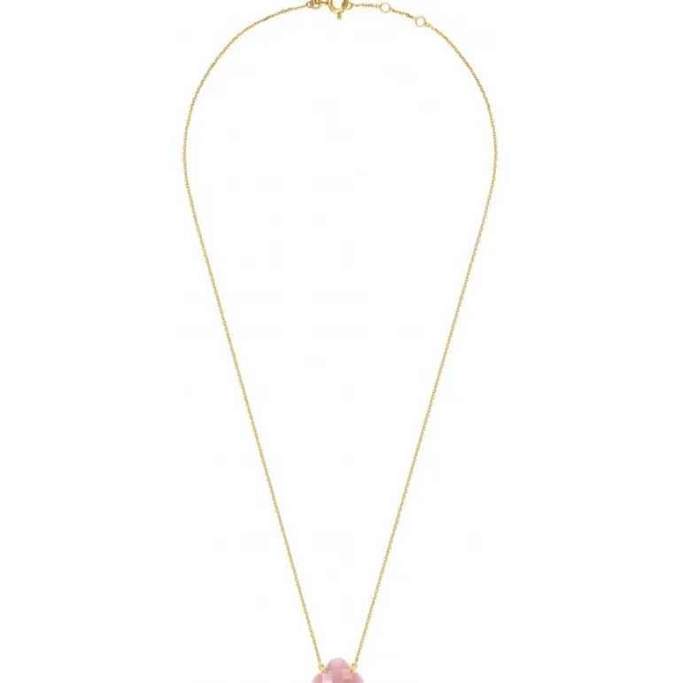 COLLIER VICTORIA QUARTZ GUAVA OR JAUNE